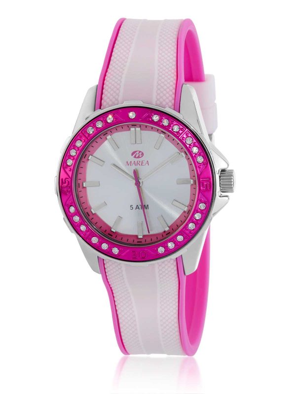 Reloj Rosa y Blanco