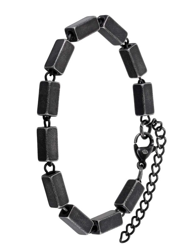 Pulsera de acero negro