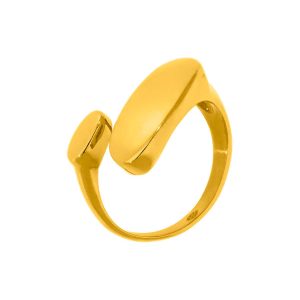 Anillo con forma absacta dorado