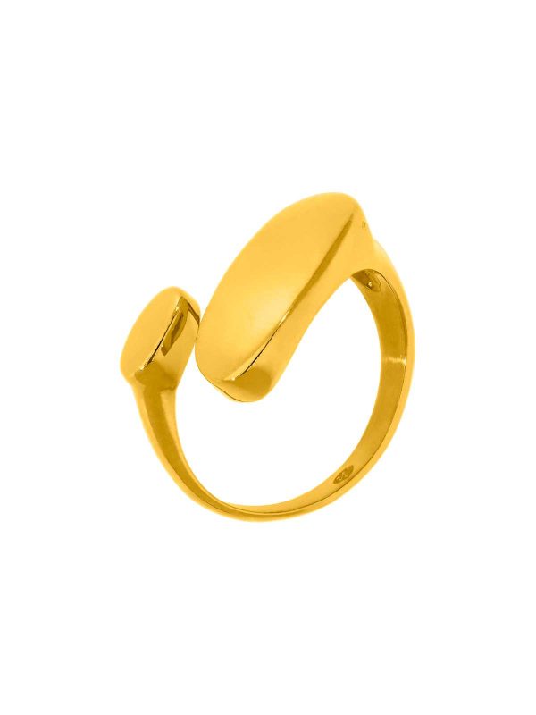 Anillo con forma absacta dorado