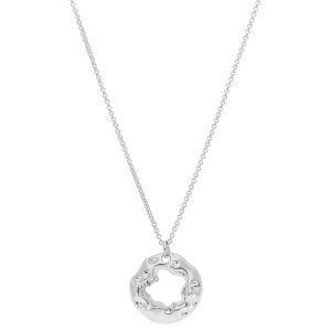 Collar plata con colgante en forma de esfera