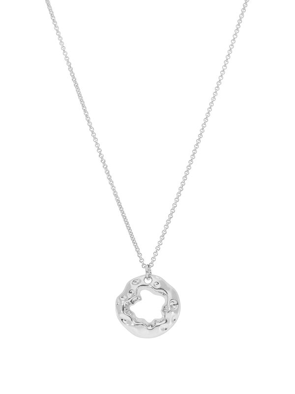 Collar plata con colgante en forma de esfera
